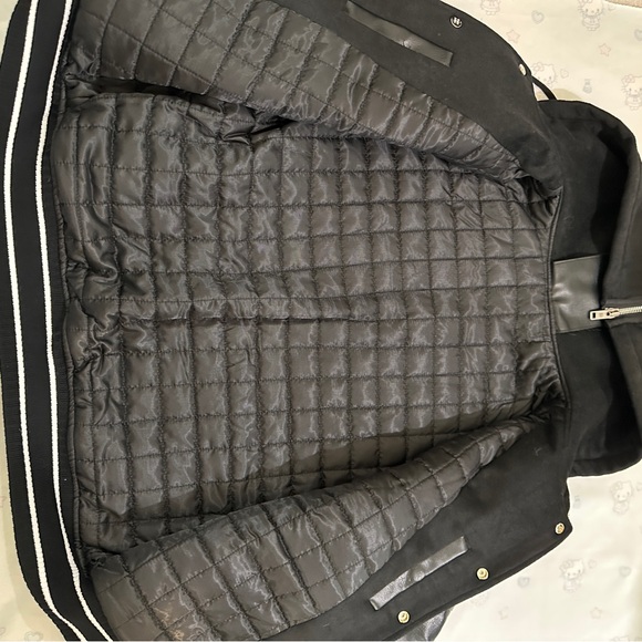 Givenchy Hooded Leather Baseball Jacket, Black - Picture 7 of 8